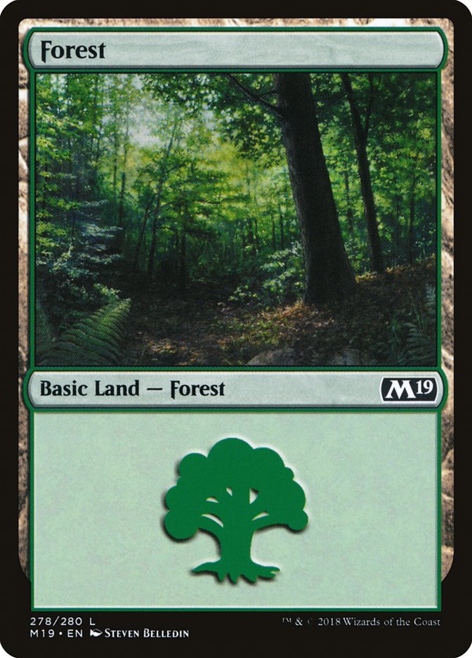 Forest (278) [Core Set 2019] | Card Merchant Takapuna