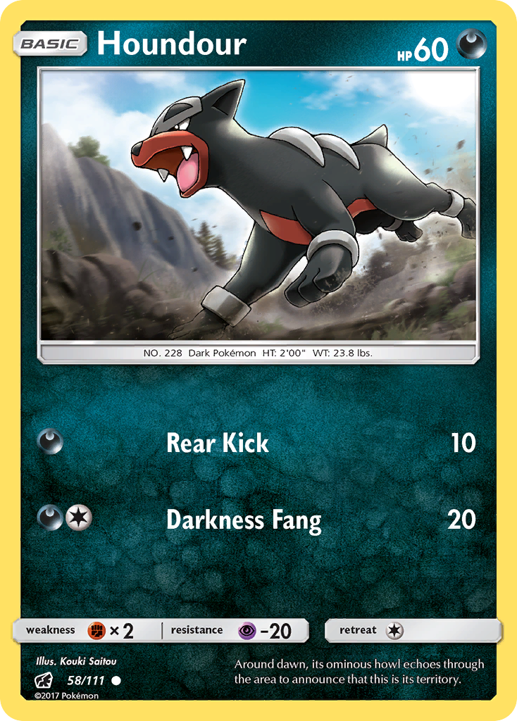 Houndour (58/111) [Sun & Moon: Crimson Invasion] | Card Merchant Takapuna