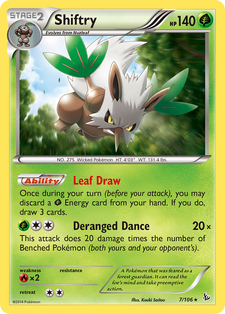 Shiftry (7/106) [XY: Flashfire] | Card Merchant Takapuna