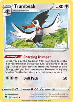 Trumbeak (144/185) [Sword & Shield: Vivid Voltage] | Card Merchant Takapuna