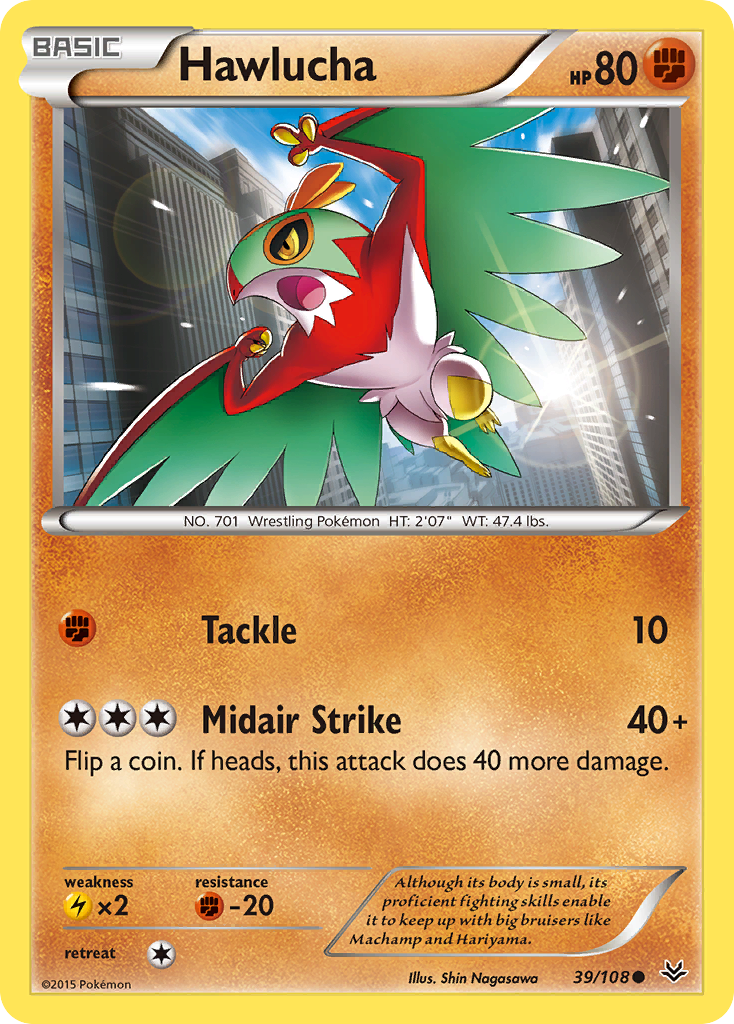 Hawlucha (39/108) [XY: Roaring Skies] | Card Merchant Takapuna