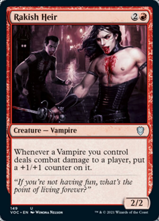 Rakish Heir [Innistrad: Crimson Vow Commander] | Card Merchant Takapuna