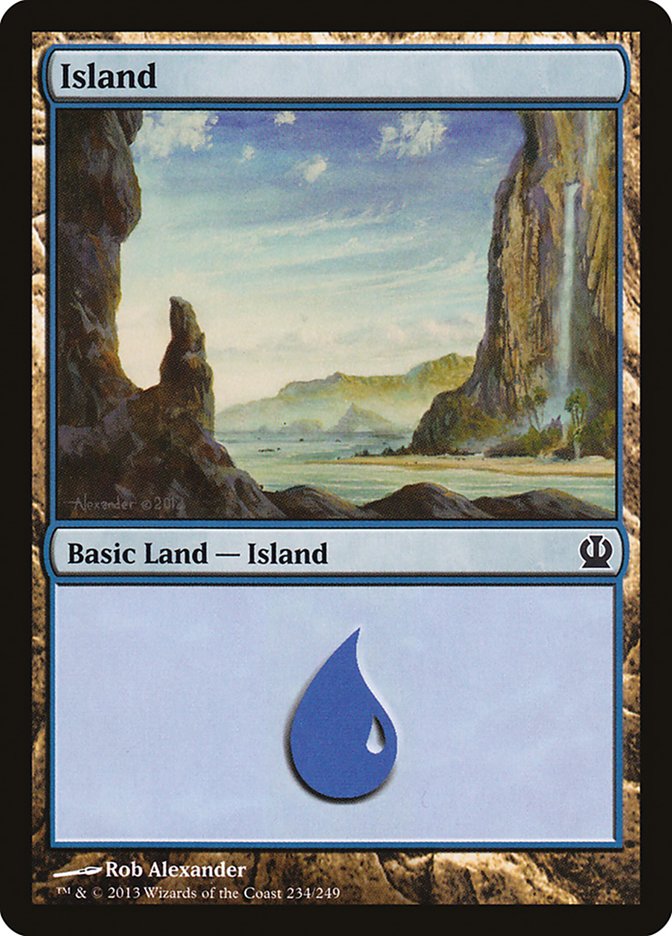 Island (234) [Theros] | Card Merchant Takapuna