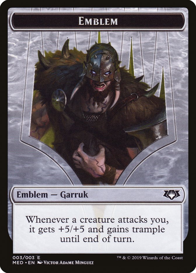 Garruk, Apex Predator Emblem [Mythic Edition Tokens] | Card Merchant Takapuna