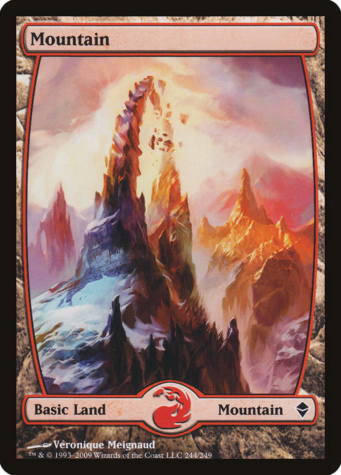 Mountain (244) [Zendikar] | Card Merchant Takapuna