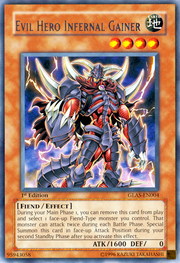 Evil Hero Infernal Gainer [GLAS-EN004] Rare | Card Merchant Takapuna