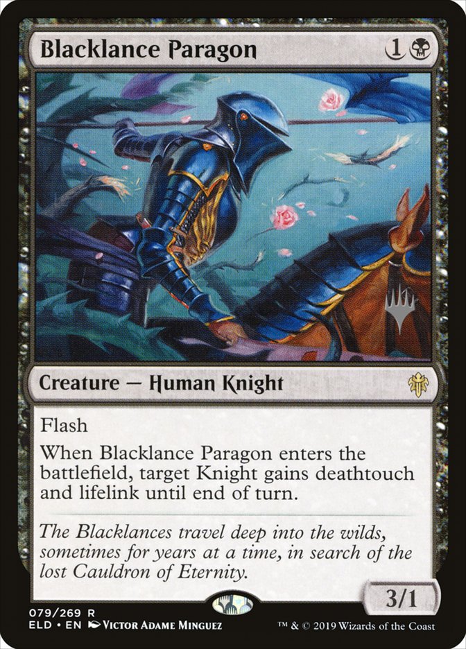 Blacklance Paragon (Promo Pack) [Throne of Eldraine Promos] | Card Merchant Takapuna