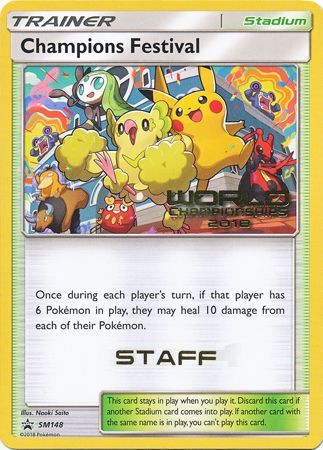 Champions Festival (SM148) (2018 Staff) [Sun & Moon: Black Star Promos] | Card Merchant Takapuna