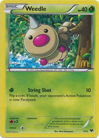 Weedle (1/12) [McDonald's Promos: 2014 Collection] | Card Merchant Takapuna