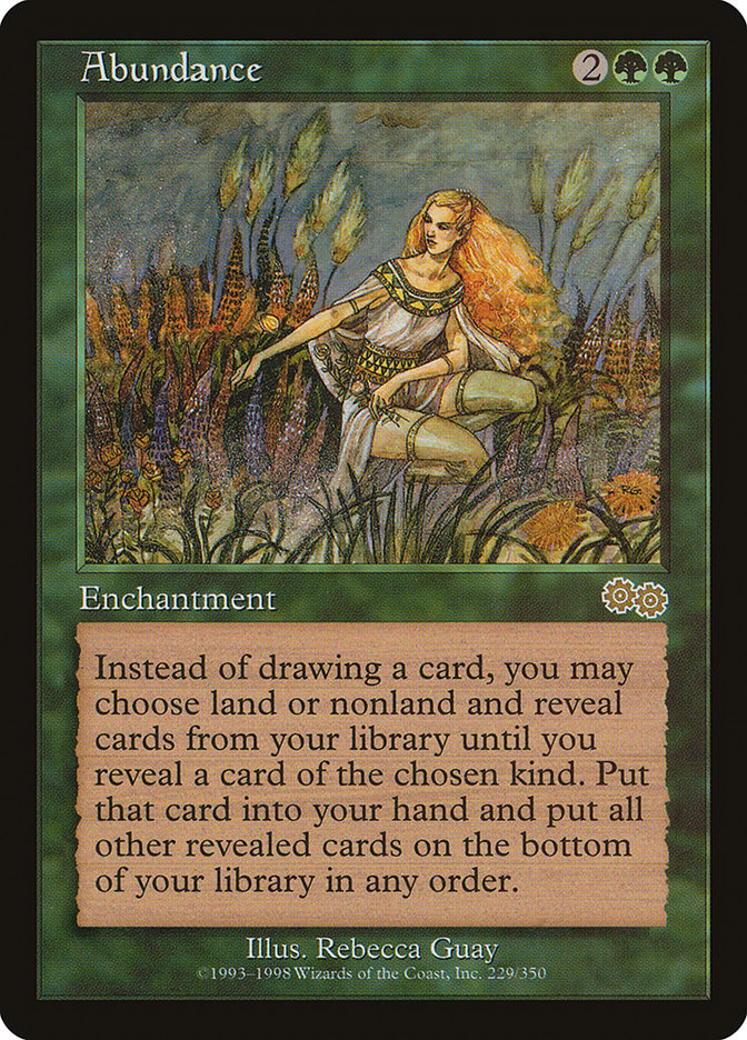 Abundance [Urza's Saga] | Card Merchant Takapuna