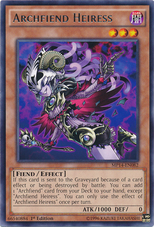 Archfiend Heiress [MP14-EN082] Rare | Card Merchant Takapuna