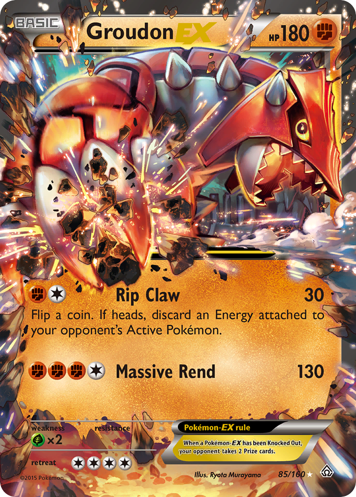 Groudon EX (85/160) [XY: Primal Clash] | Card Merchant Takapuna