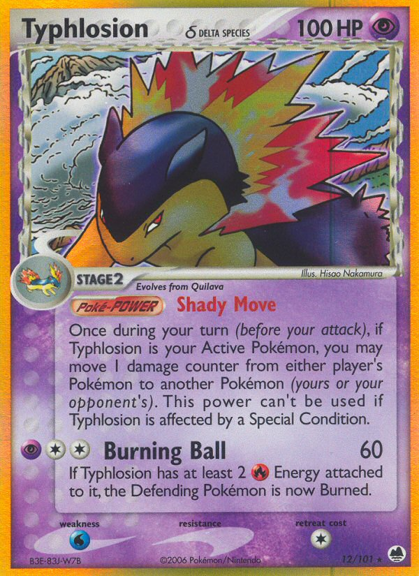 Typhlosion (12/101) (Delta Species) [EX: Dragon Frontiers] | Card Merchant Takapuna