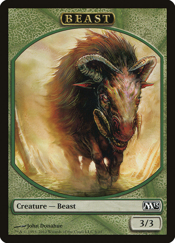 Beast Token [Magic 2013 Tokens] | Card Merchant Takapuna