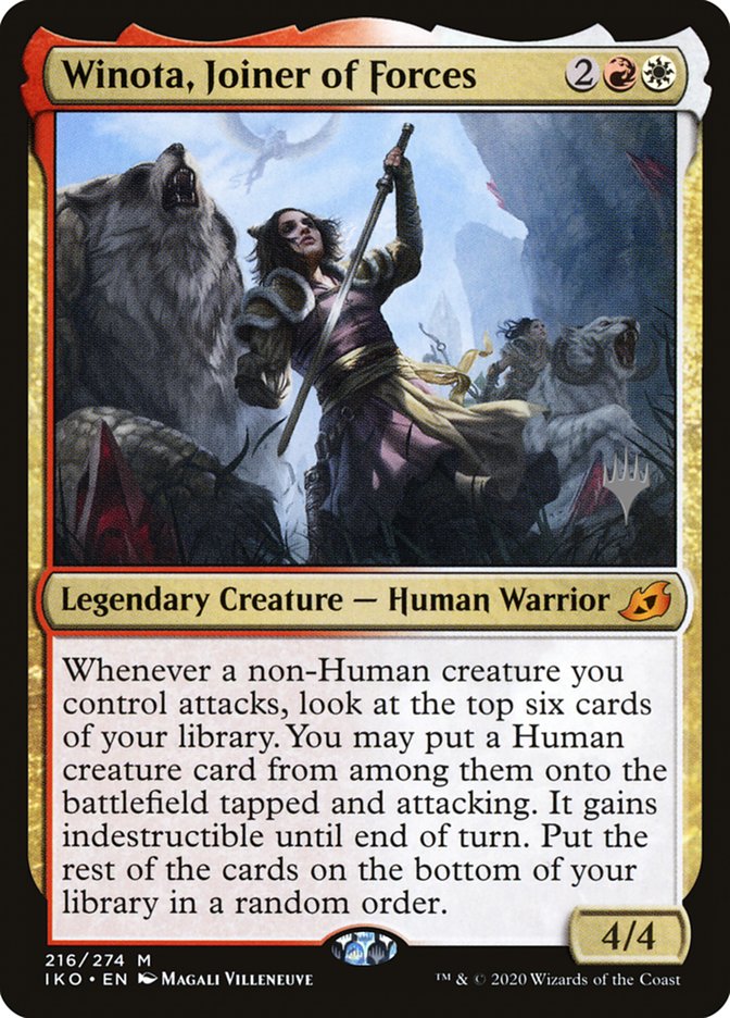 Winota, Joiner of Forces (Promo Pack) [Ikoria: Lair of Behemoths Promos] | Card Merchant Takapuna