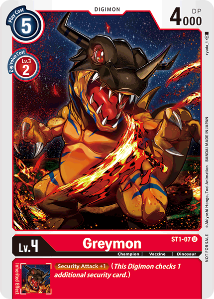 Greymon [ST1-07] (Alternate Art) [Starter Deck: Gaia Red] | Card Merchant Takapuna