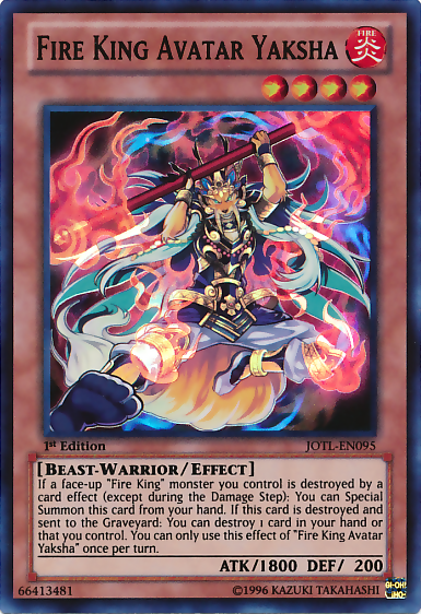 Fire King Avatar Yaksha [JOTL-EN095] Super Rare | Card Merchant Takapuna