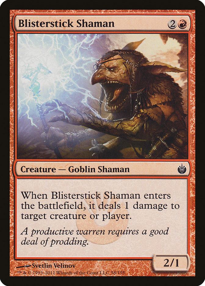 Blisterstick Shaman [Mirrodin Besieged] | Card Merchant Takapuna