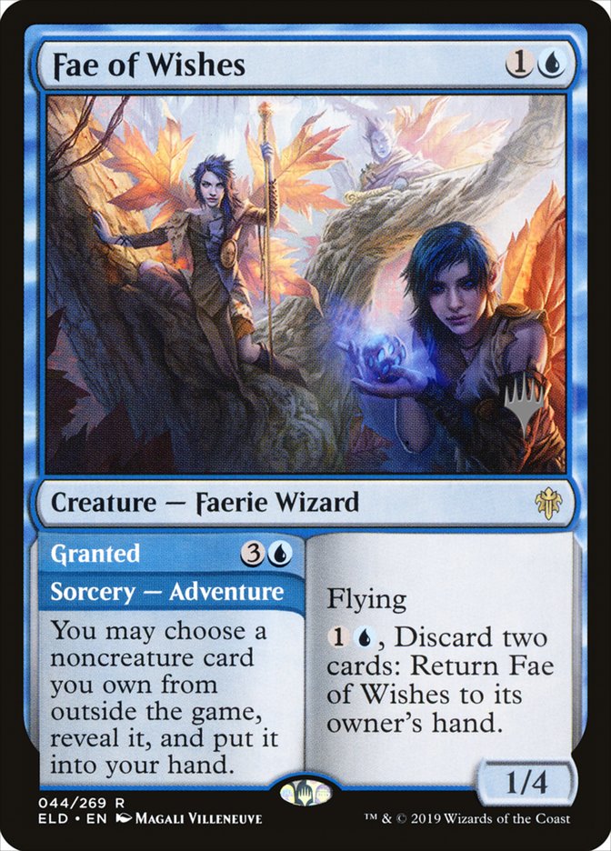 Fae of Wishes // Granted (Promo Pack) [Throne of Eldraine Promos] | Card Merchant Takapuna