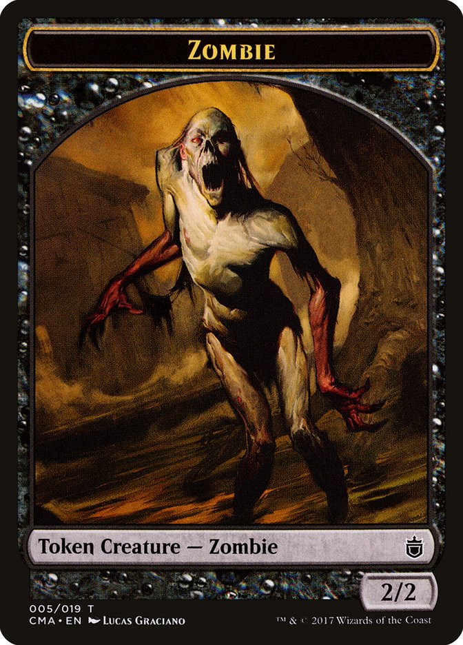 Zombie Token [Commander Anthology Tokens] | Card Merchant Takapuna