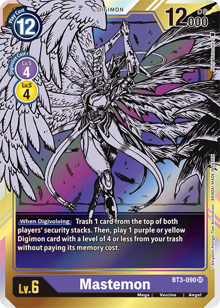 Mastemon [BT3-090] (Alternate Art) [Release Special Booster Ver.1.5] | Card Merchant Takapuna