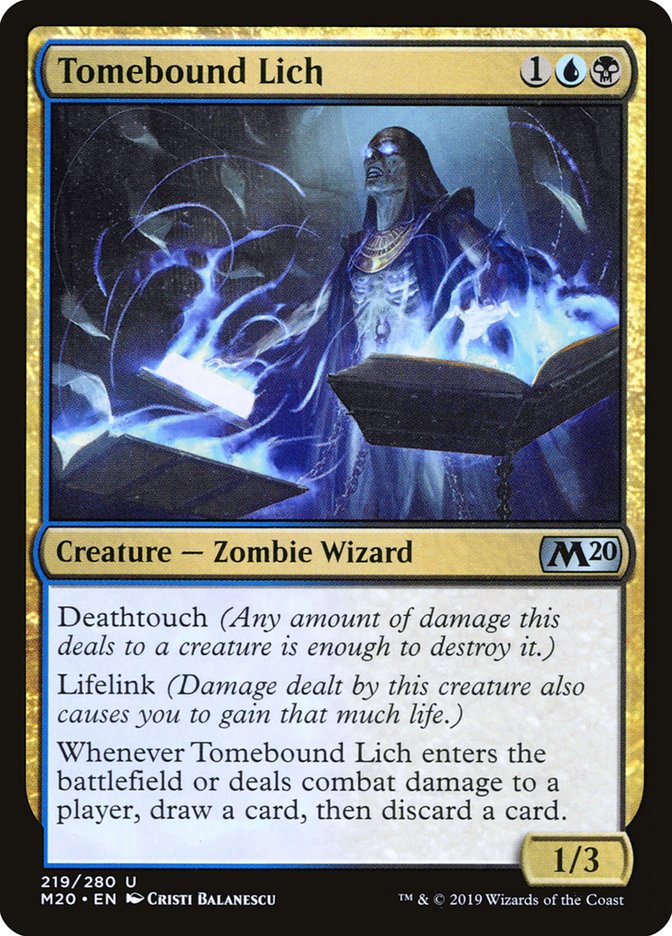 Tomebound Lich [Core Set 2020] | Card Merchant Takapuna