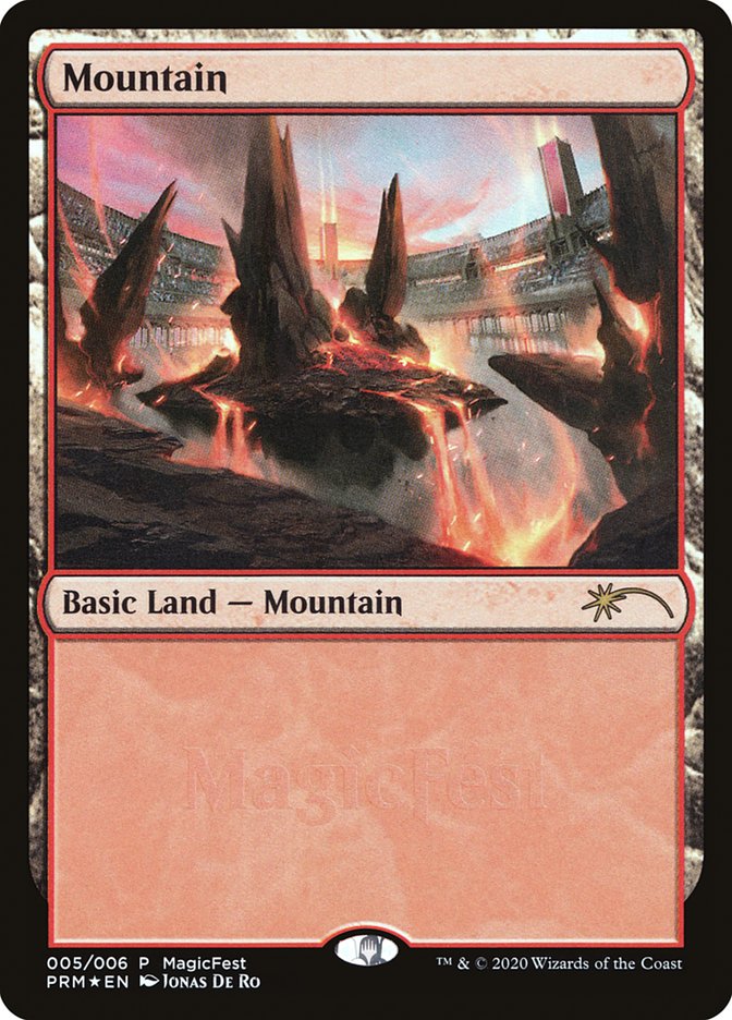 Mountain (5) [MagicFest 2020] | Card Merchant Takapuna