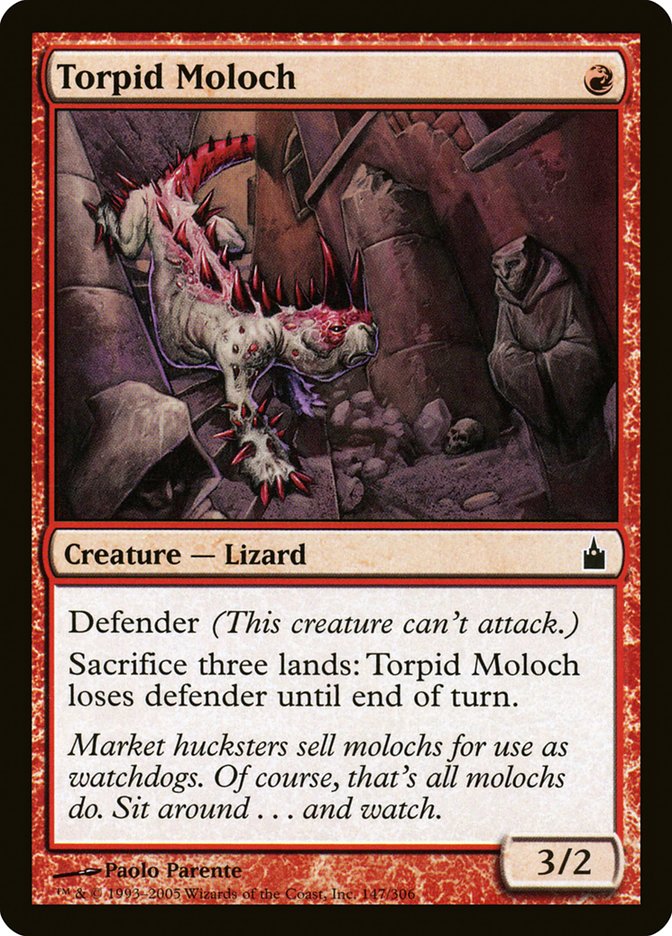 Torpid Moloch [Ravnica: City of Guilds] | Card Merchant Takapuna