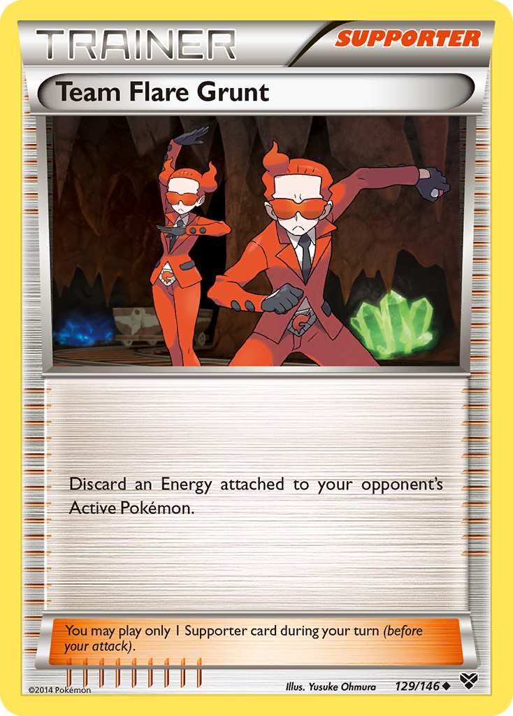 Team Flare Grunt (129/146) [XY: Base Set] | Card Merchant Takapuna