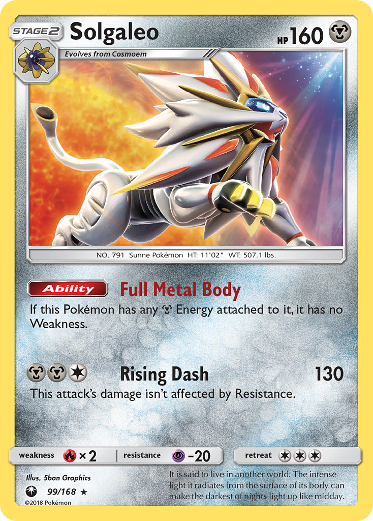 Solgaleo (99/168) [Sun & Moon: Celestial Storm] | Card Merchant Takapuna