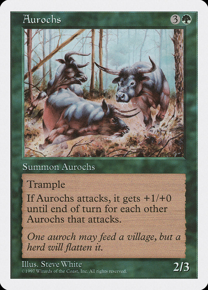 Aurochs [Fifth Edition] | Card Merchant Takapuna