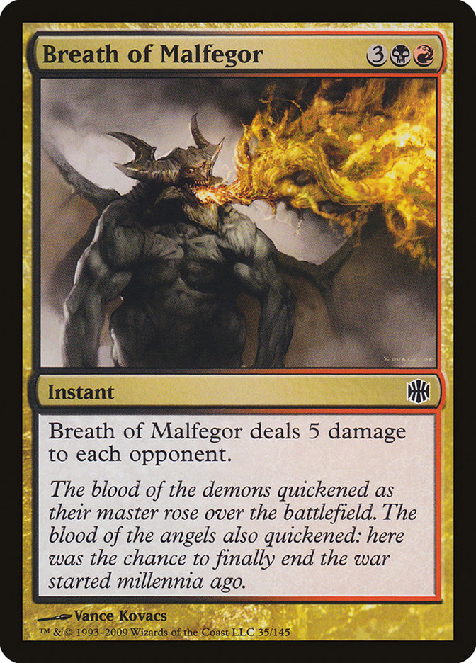 Breath of Malfegor [Alara Reborn] | Card Merchant Takapuna