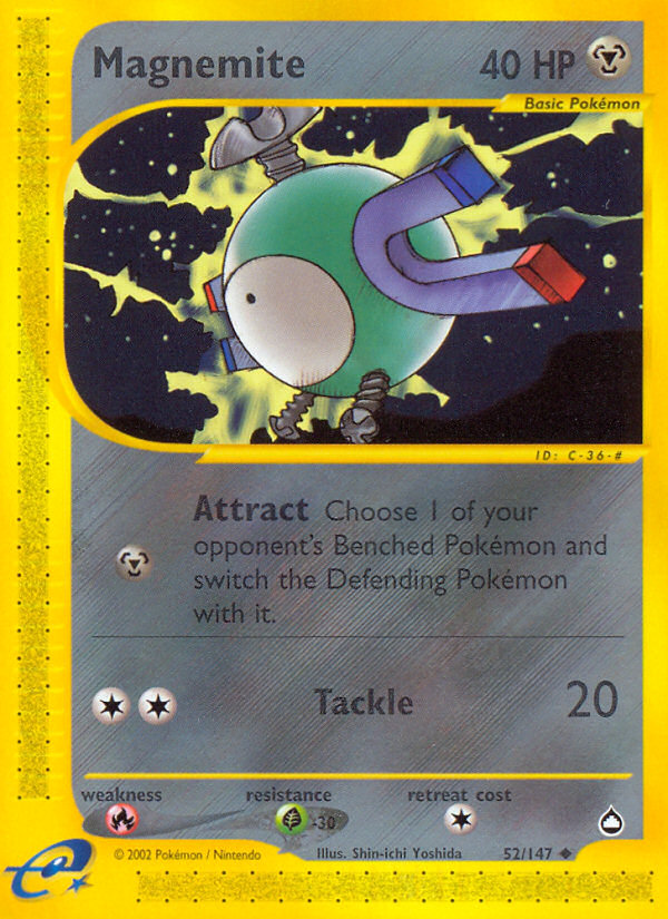 Magnemite (52/147) [Aquapolis] | Card Merchant Takapuna