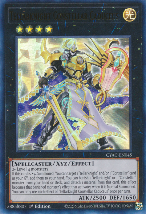 Tellarknight Constellar Caduceus [CYAC-EN045] Ultra Rare | Card Merchant Takapuna