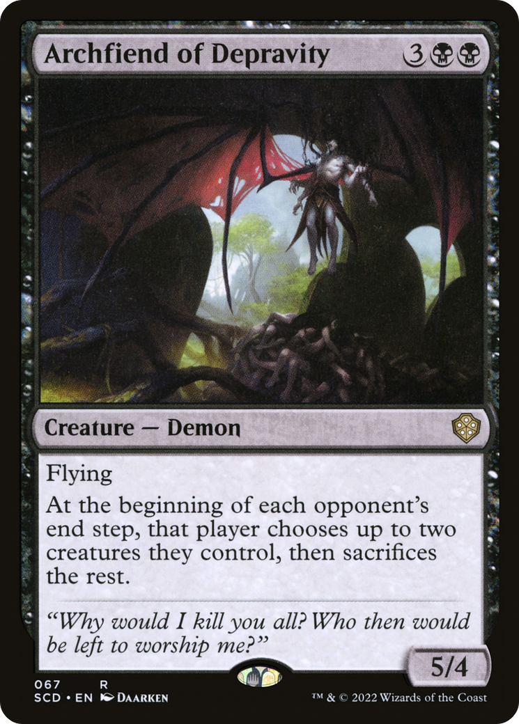 Archfiend of Depravity [Starter Commander Decks] | Card Merchant Takapuna