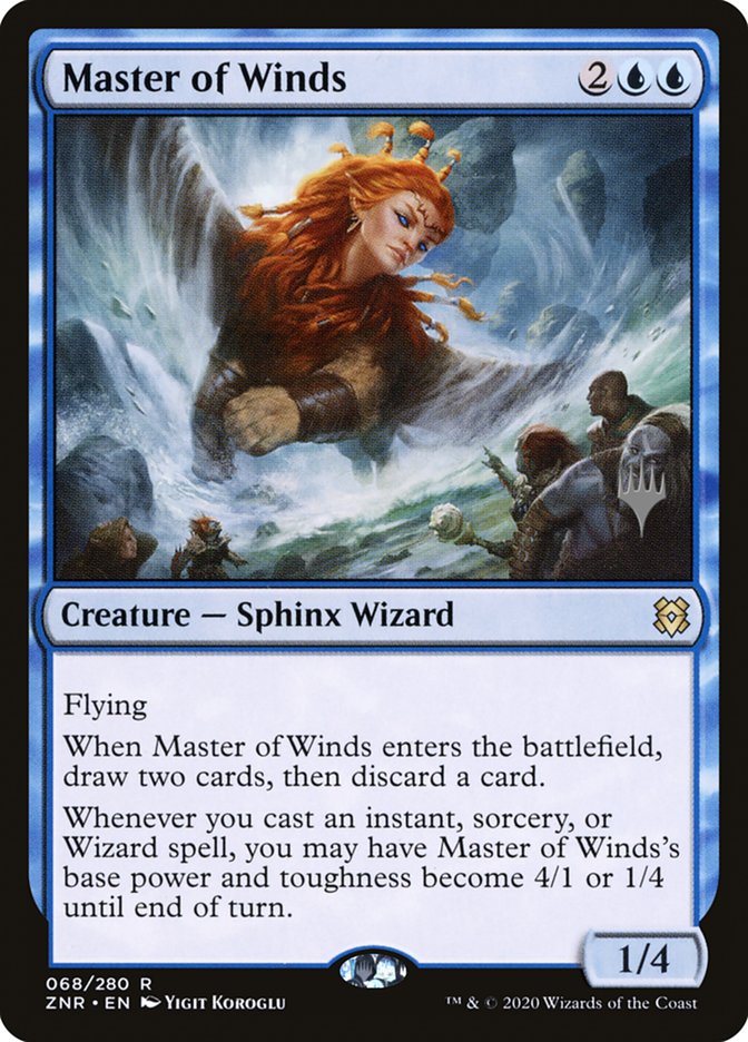 Master of Winds (Promo Pack) [Zendikar Rising Promos] | Card Merchant Takapuna