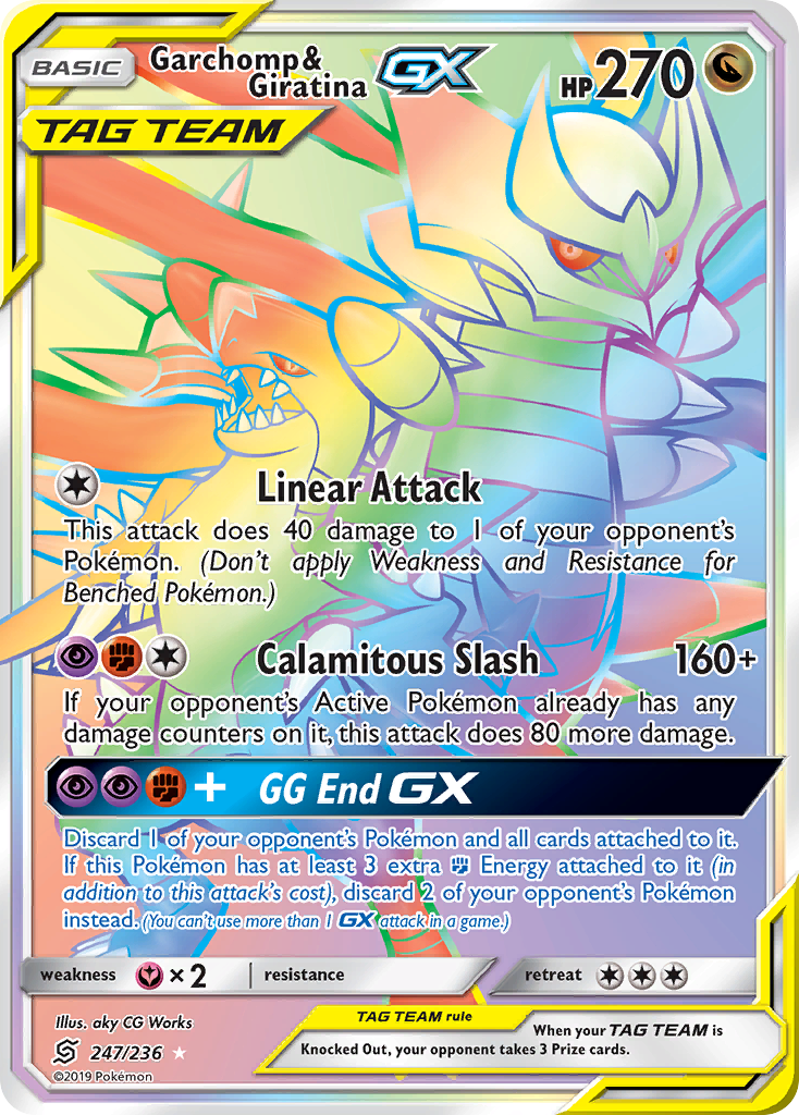 Garchomp & Giratina GX (247/236) [Sun & Moon: Unified Minds] | Card Merchant Takapuna