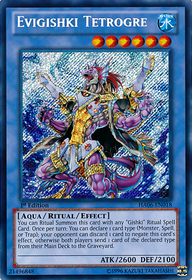 Evigishki Tetrogre [HA06-EN018] Secret Rare | Card Merchant Takapuna