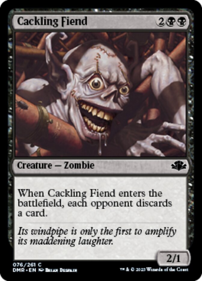 Cackling Fiend [Dominaria Remastered] | Card Merchant Takapuna