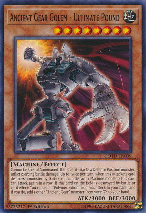 Ancient Gear Golem - Ultimate Pound [COTD-EN099] Common | Card Merchant Takapuna