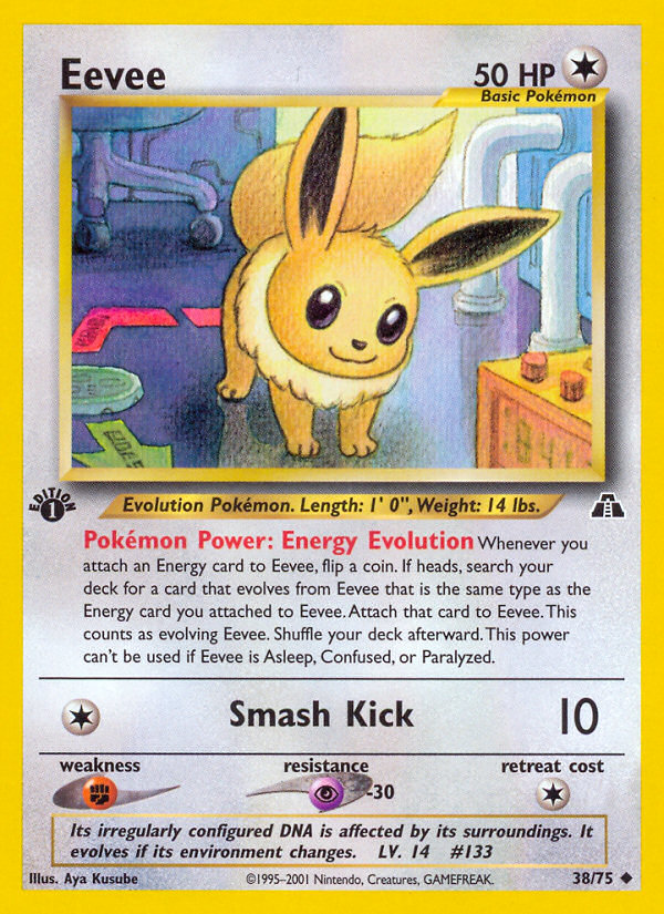 Eevee (38/75) [Neo Discovery 1st Edition] | Card Merchant Takapuna