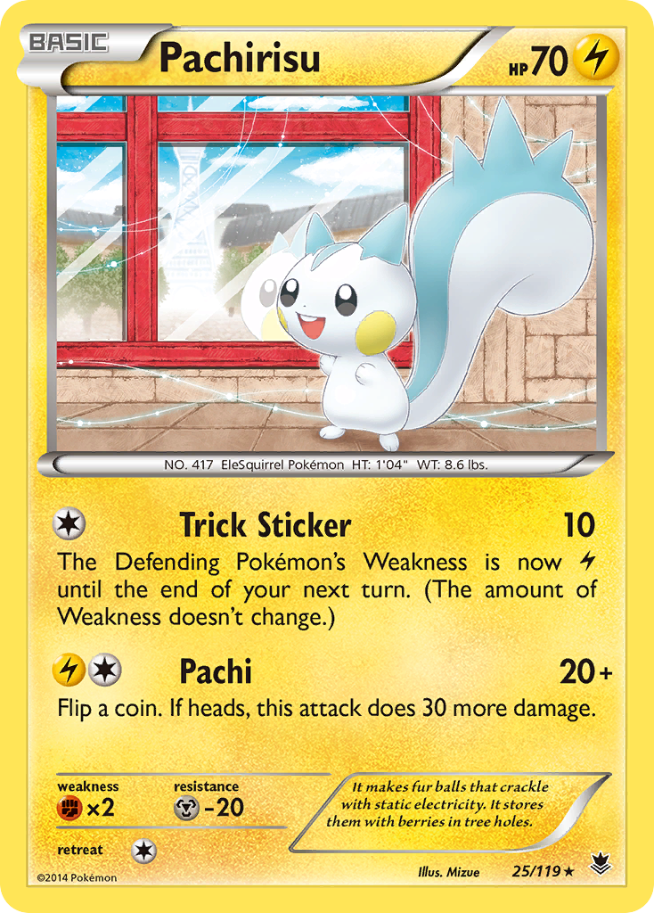 Pachirisu (25/119) [XY: Phantom Forces] | Card Merchant Takapuna