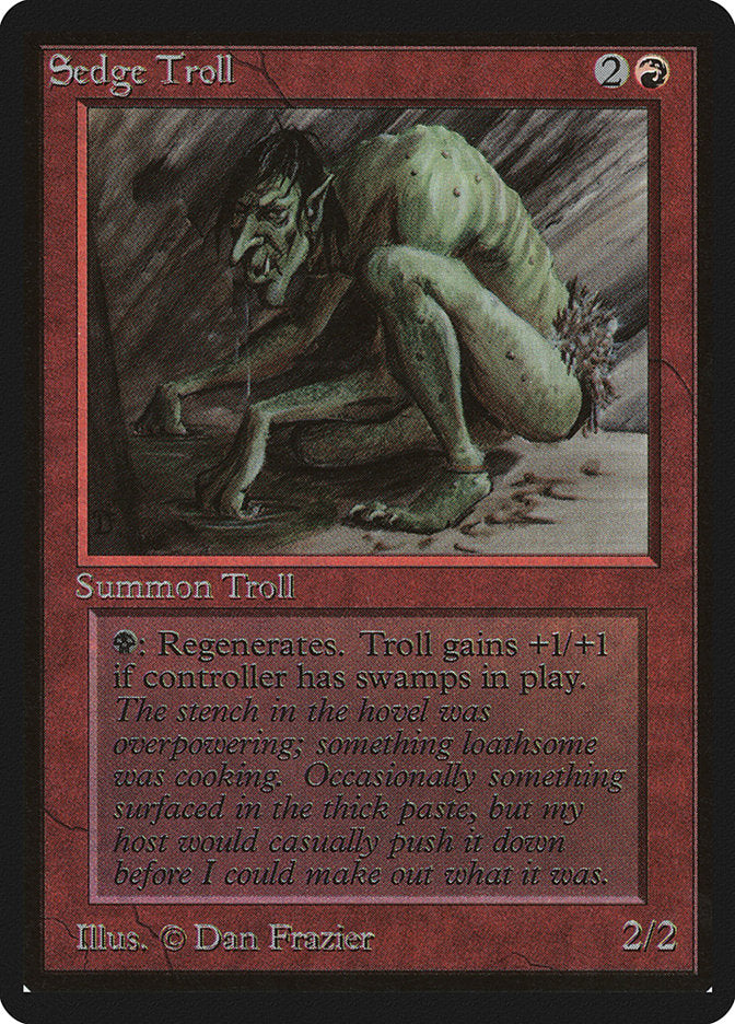 Sedge Troll [Beta Edition] | Card Merchant Takapuna