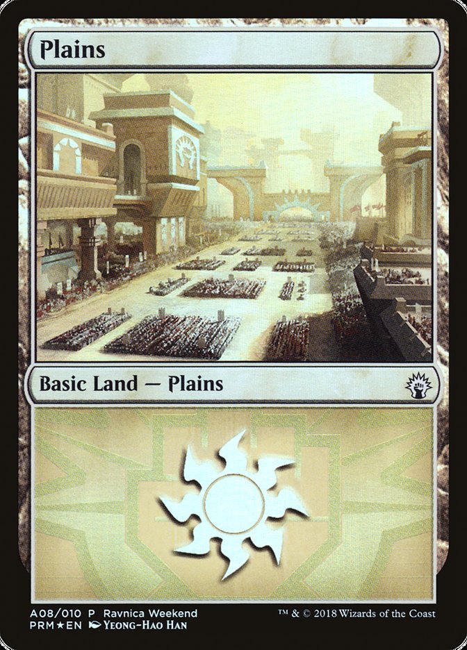 Plains (A08) [Ravnica Allegiance Ravnica Weekend] | Card Merchant Takapuna