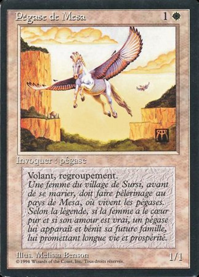 Mesa Pegasus [Foreign Black Border] | Card Merchant Takapuna