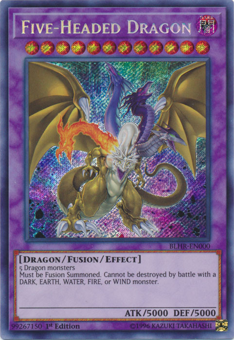 Five-Headed Dragon [BLHR-EN000] Secret Rare | Card Merchant Takapuna