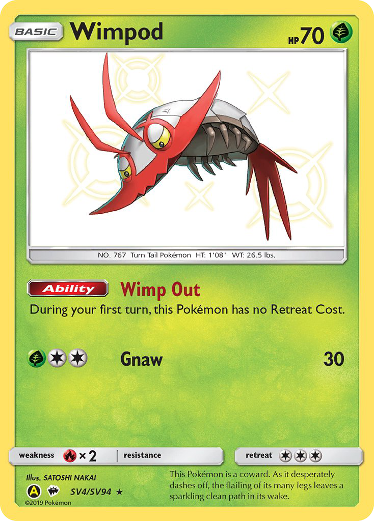 Wimpod (SV4/SV94) [Sun & Moon: Hidden Fates - Shiny Vault] | Card Merchant Takapuna