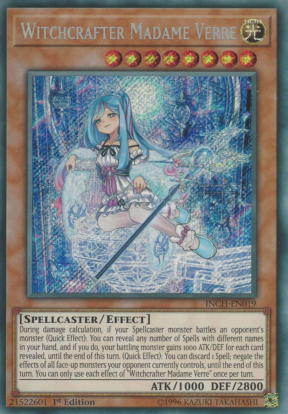 Witchcrafter Madame Verre [INCH-EN019] Secret Rare | Card Merchant Takapuna