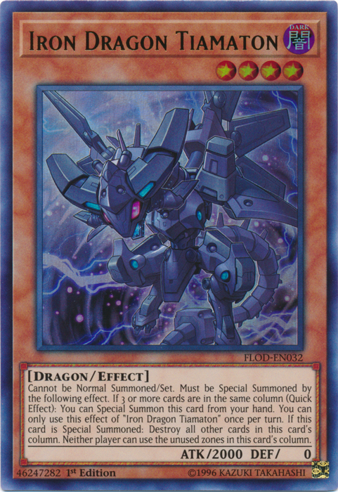 Iron Dragon Tiamaton [FLOD-EN032] Ultra Rare | Card Merchant Takapuna