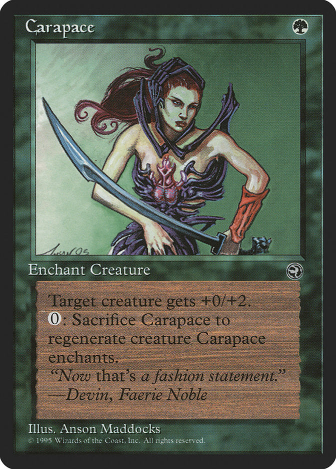 Carapace (Devin Flavor Text) [Homelands] | Card Merchant Takapuna